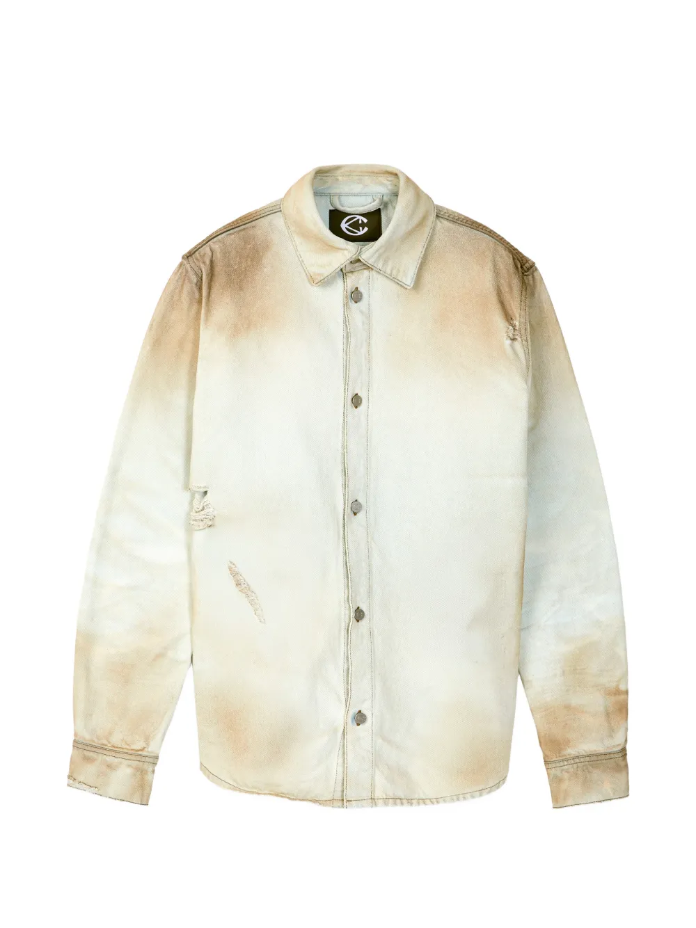 CamperLab chemise en jean à effet usé - Tons neutres