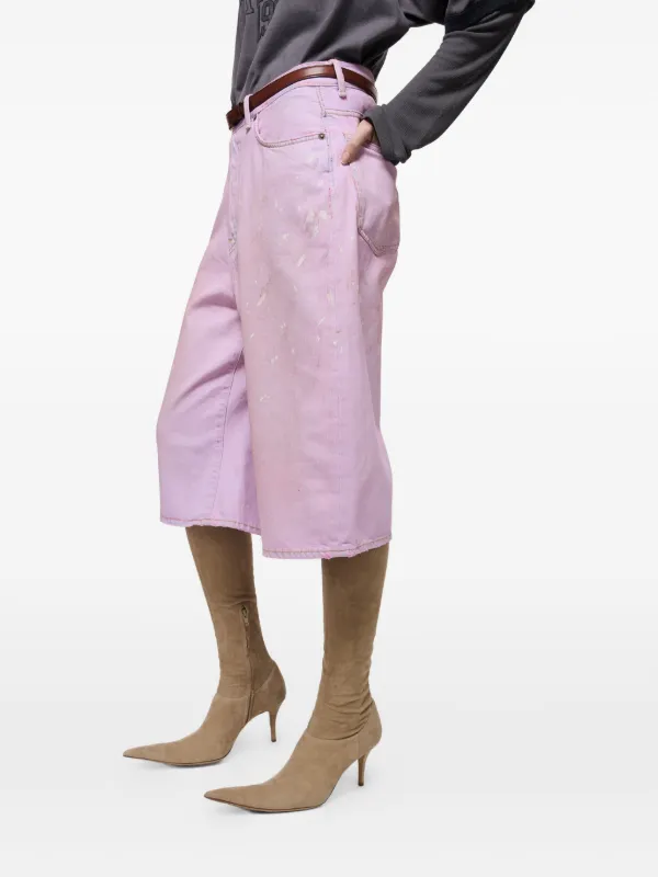 Acne Studios Pink Denim Shorts | Pink | FARFETCH HK