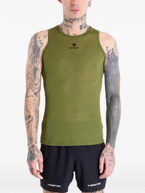 SAYSKY Mesh Base Layer logo-print singlet