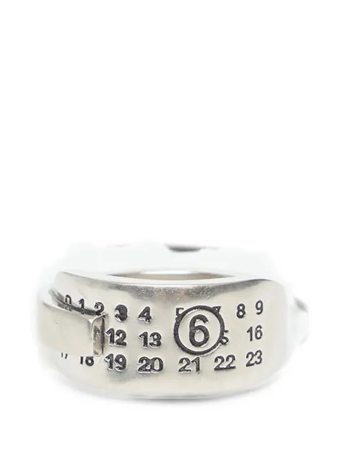 MM6 Maison Margiela numeric-logo ring