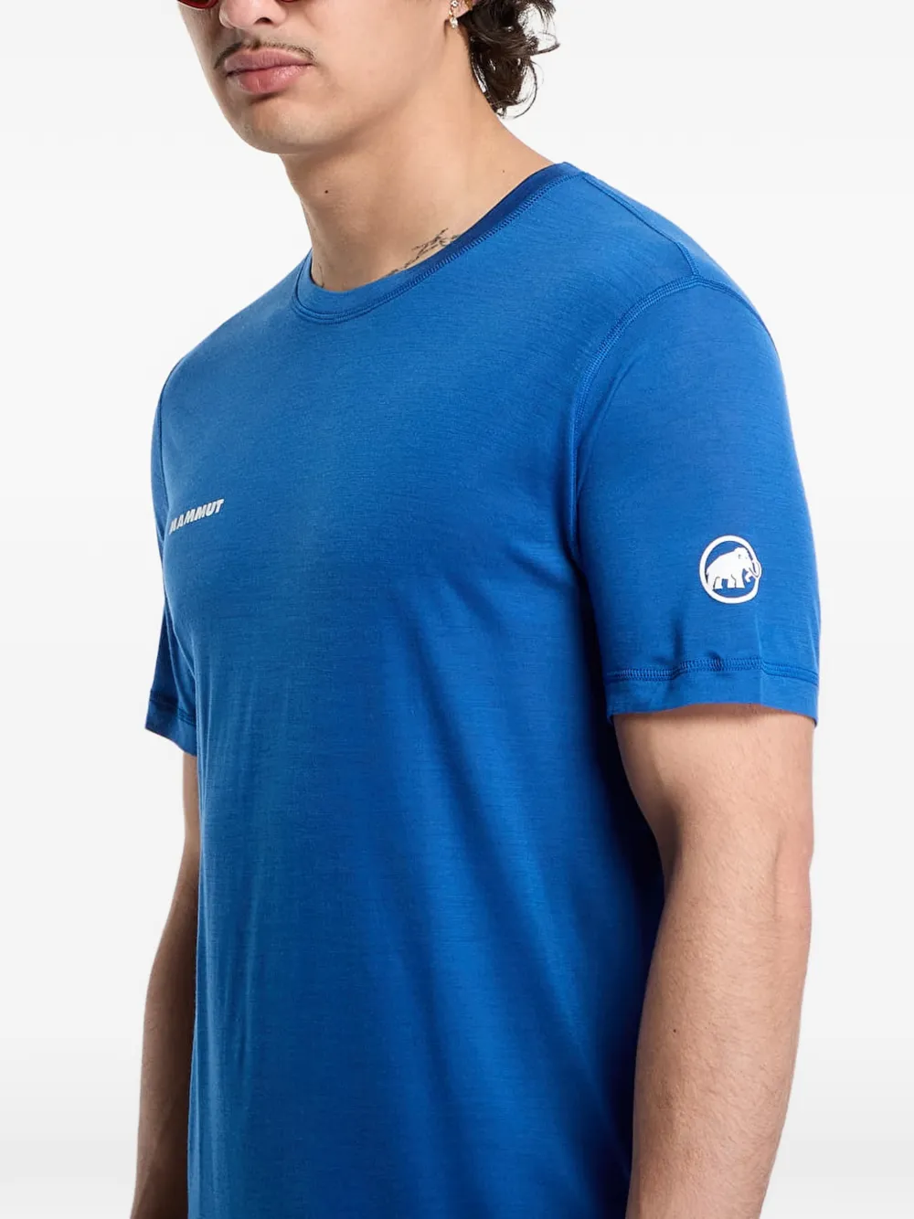 Mammut T-shirt met logoprint Blauw