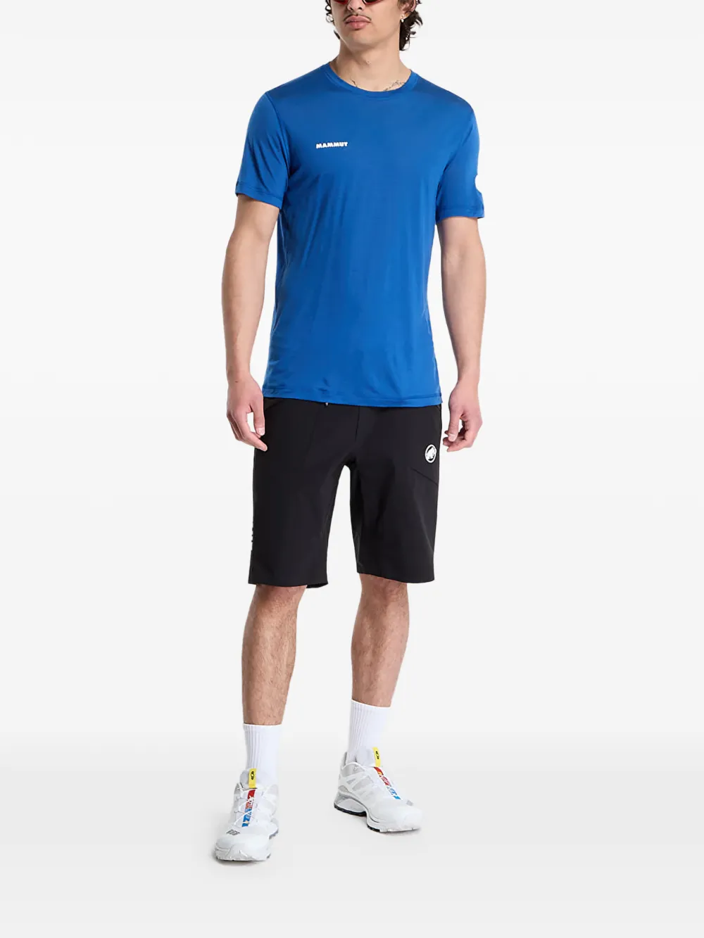 Mammut T-shirt met logoprint Blauw