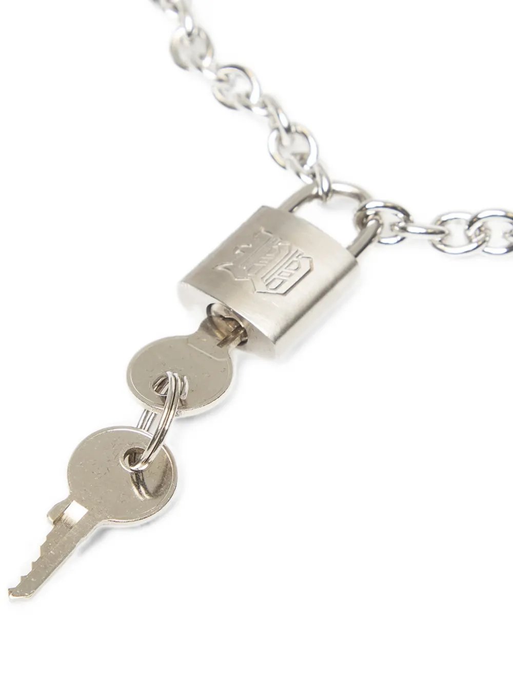  Wasted Collar Nevermind Con Candado - Plateado 