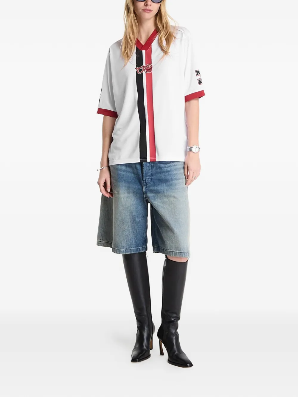 Off-White x AC Milan T-shirt Wit