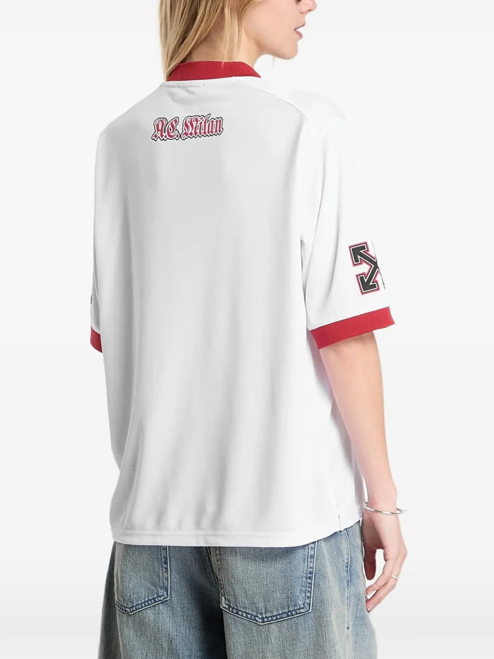 Off-White x AC Milan T-shirt Wit