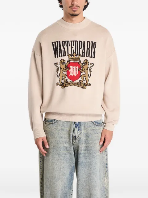 WASTED Crest crew-neck  sweater