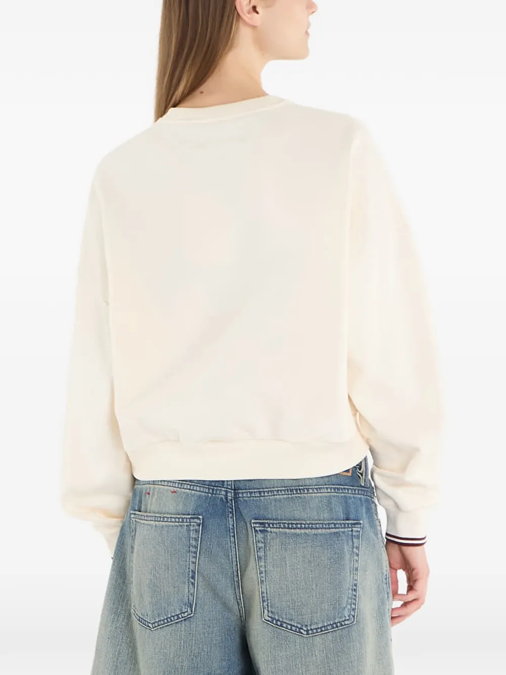 Fred Perry Sweater met geborduurd logo Beige