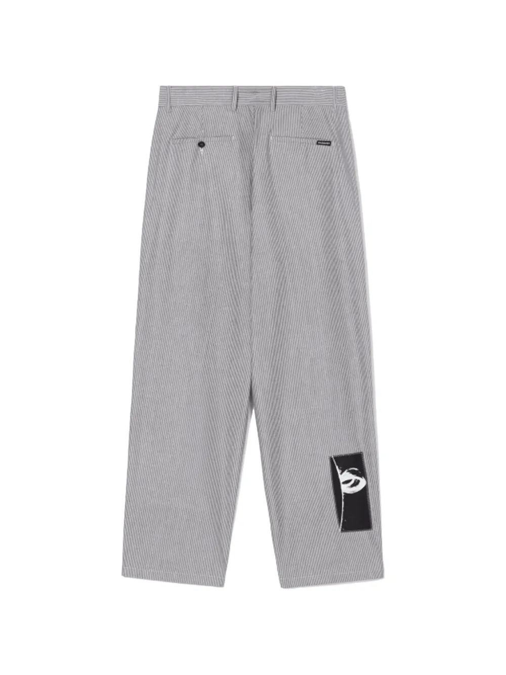 RASSVET Space broek met wijde pijpen Grijs