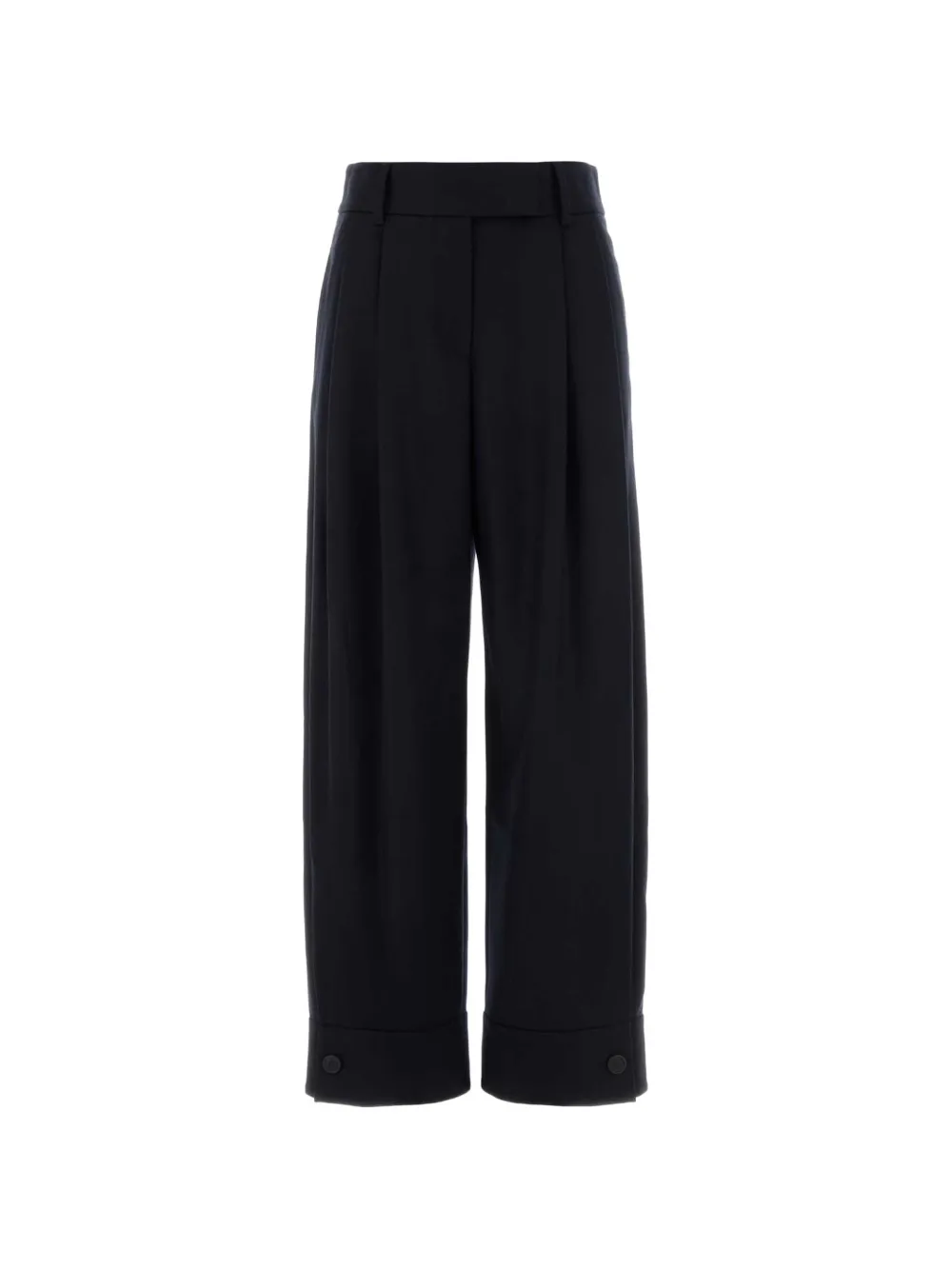Giorgio Armani x Alanui pleated virgin-wool trousers - Blu