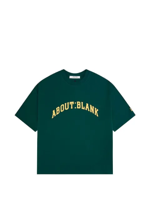 ABOUTBLANK College logo-print boxy T-shirt