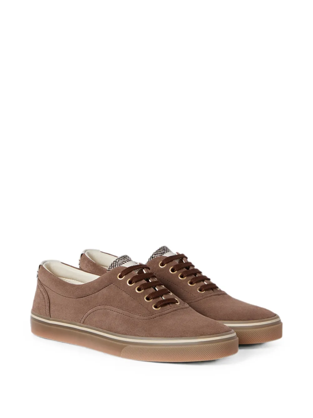 Brunello Cucinelli Suède sneakers Bruin