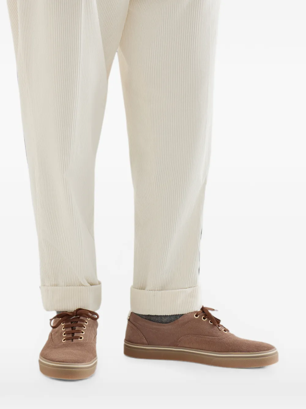 Brunello Cucinelli Suède sneakers Bruin