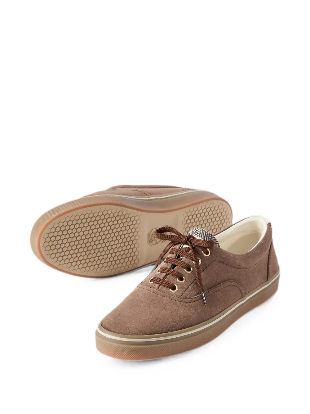 Brunello Cucinelli Suède sneakers Bruin