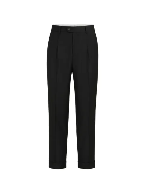 Brunello Cucinelli Super 150s virgin wool four season batavia trousers with pleat