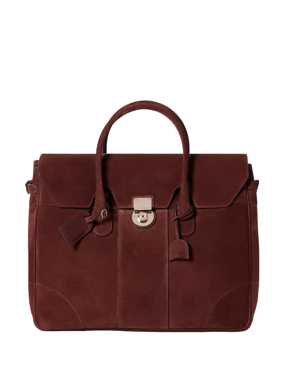 Brunello Cucinelli suede Boston bag - Rosso