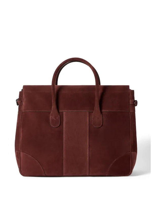 Brunello Cucinelli スエード ボストンバッグ | レッド | FARFETCH JP