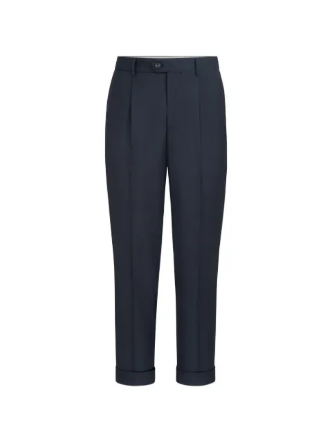 Brunello Cucinelli super 150s virgin wool four season batavia trousers with pleat