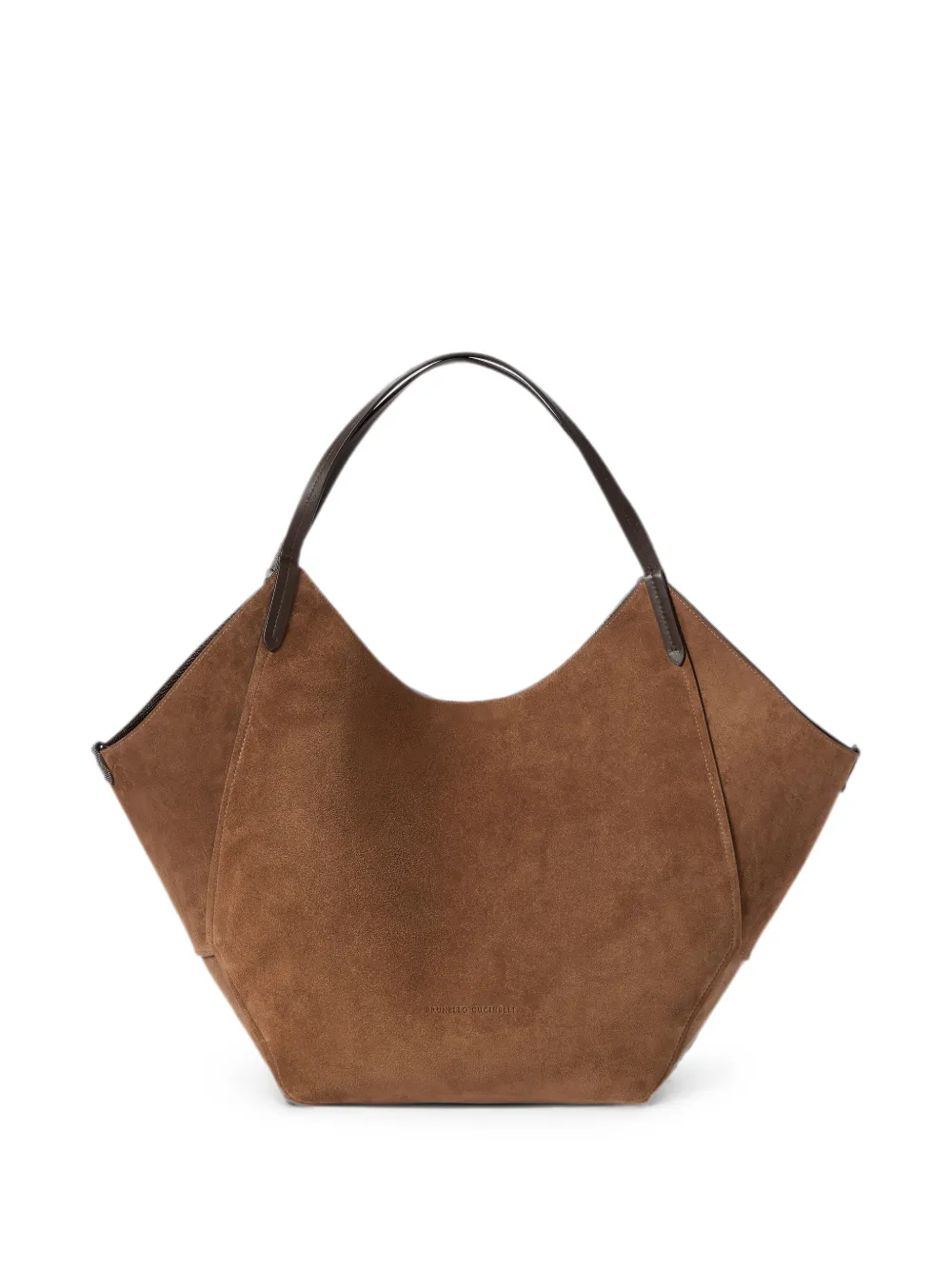 Brunello Cucinelli reversible Duo shopper in lizard-effect calfskin - Brown