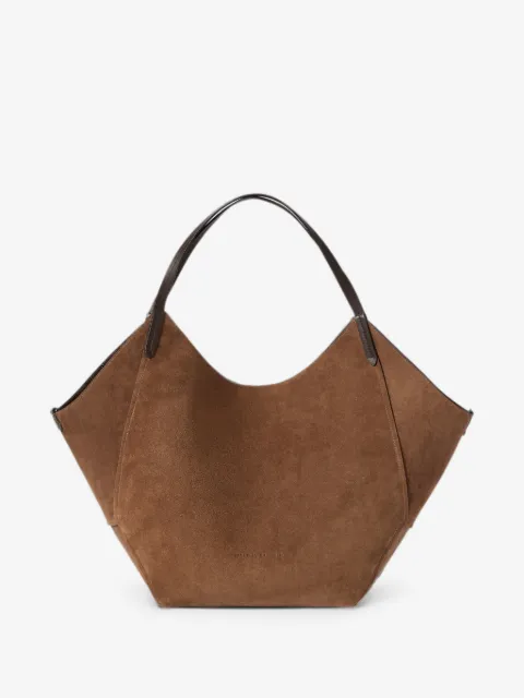 Brunello Cucinelli lizard-effect leather bucket bag