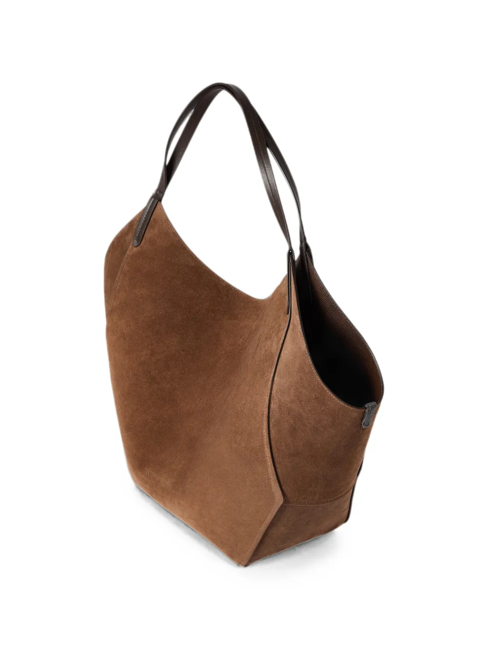 美品 BRUNELLO CUCINELLI レザー ボディバッグ ウエストバッグ Brunello Cucinelli lizard-effect Leather Bucket Bag | Brown | FARFETCH
