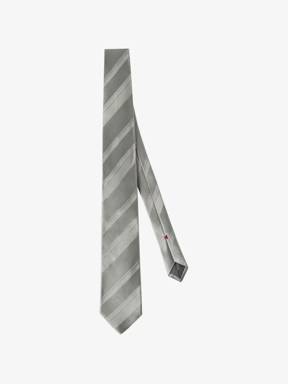 Brunello Cucinelli striped silk tie | Grey | Image 1
