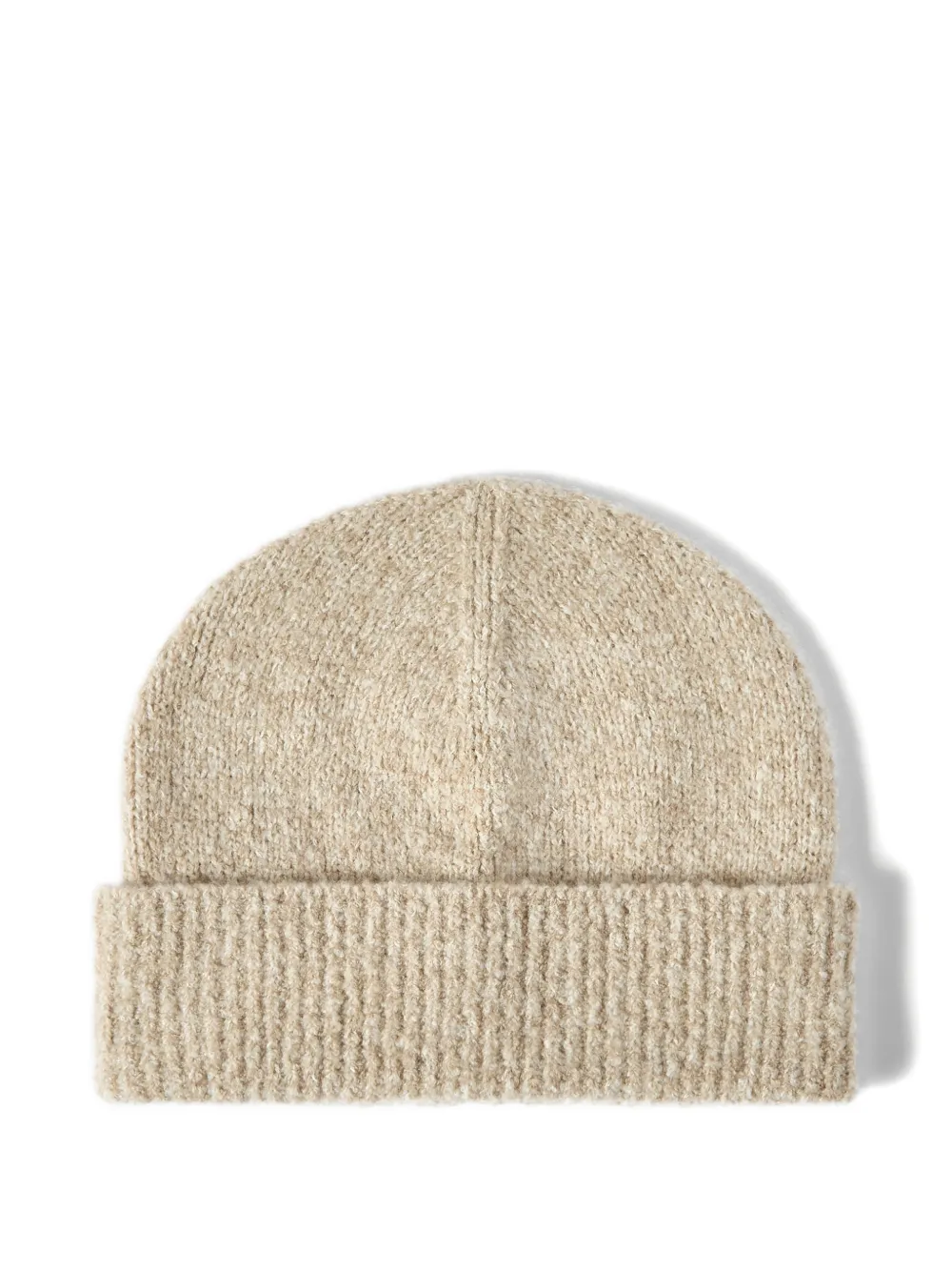 Brunello Cucinelli virgin wool, silk and cashmere ribbed beanie - Toni neutri