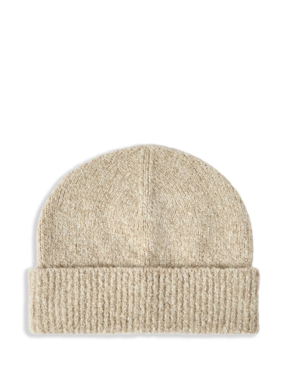 Brunello Cucinelli virgin wool, silk and cashmere ribbed beanie - Toni neutri