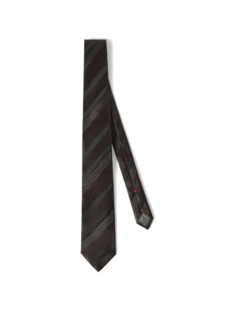 Brunello Cucinelli regimental stripe silk tie