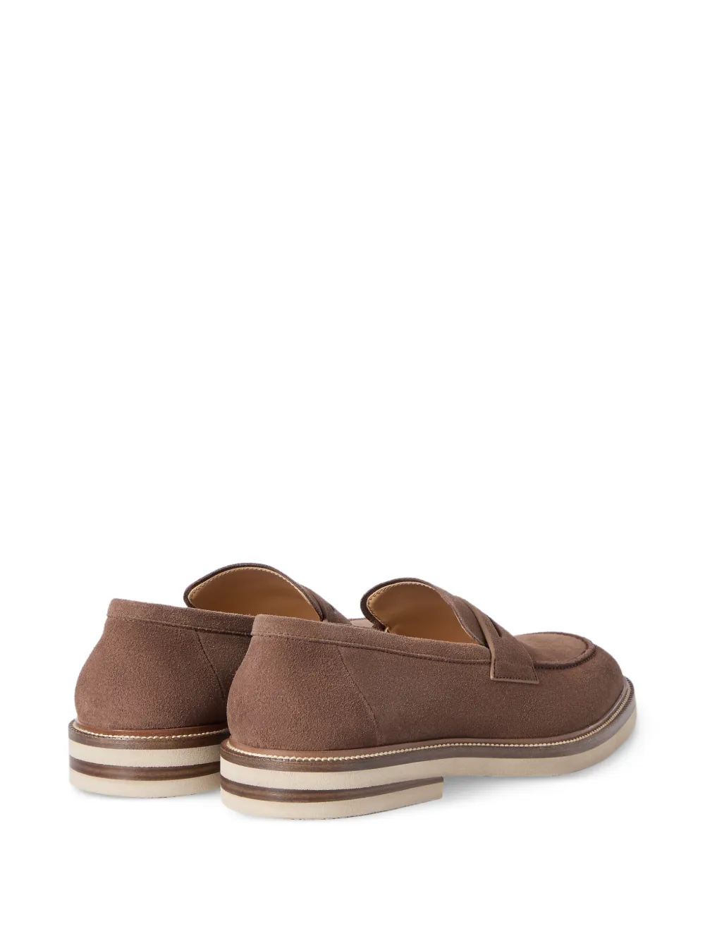 Brunello Cucinelli Suède loafers Bruin