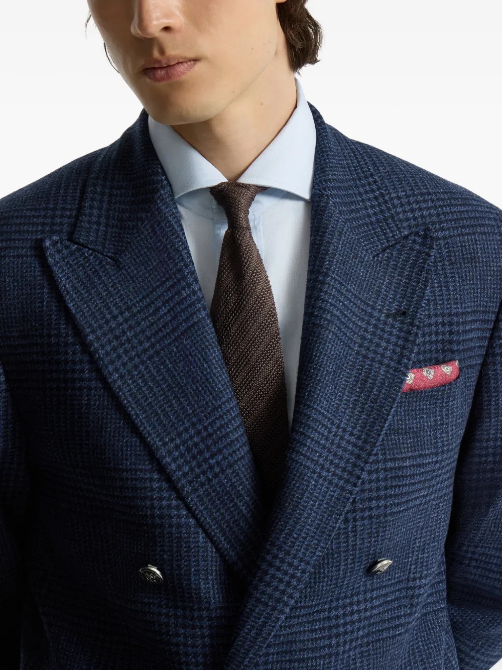 Brunello Cucinelli Zijden stropdas Bruin