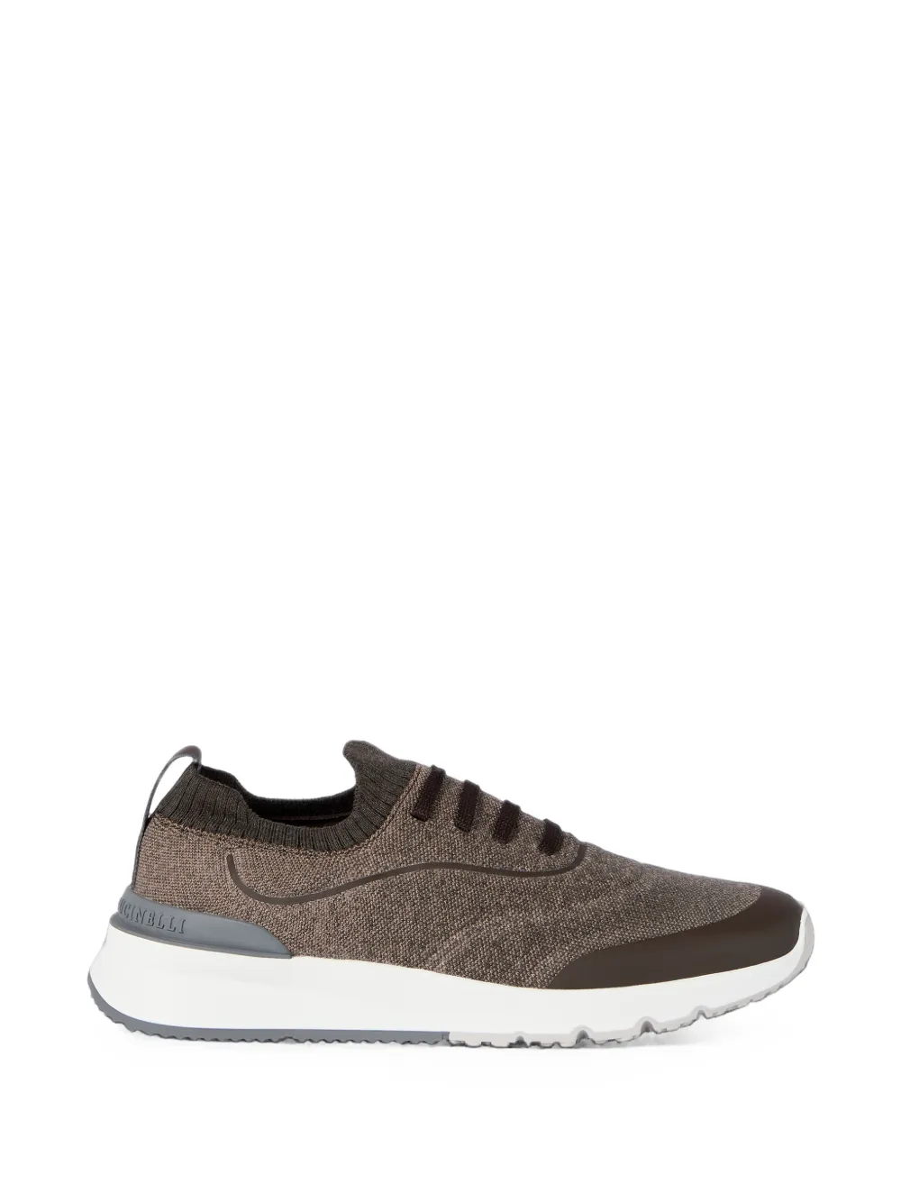 Brunello Cucinelli Sneakers in maglia - Marrone