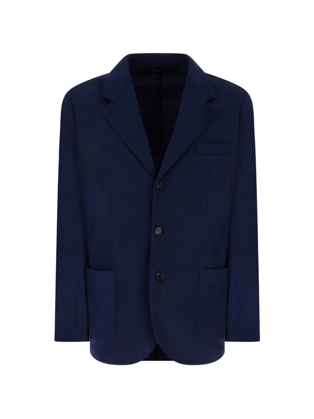 Brunello Cucinelli Kasjmier jersey blazer met opgestikte zakken Blauw