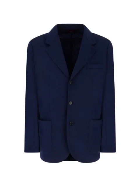 Brunello Cucinelli cashmere jersey blazer with patch pockets