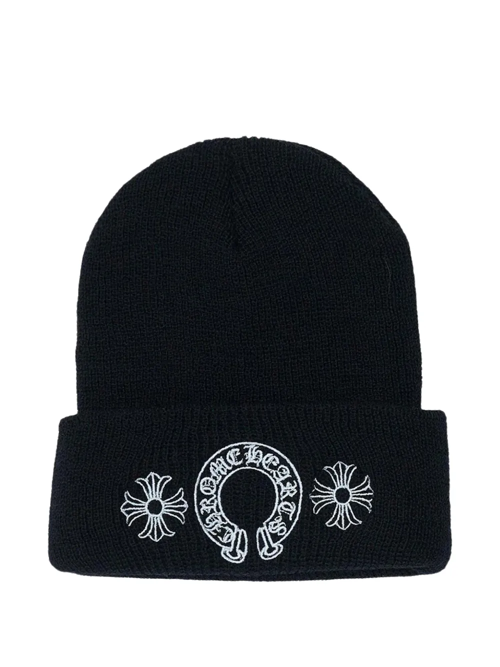 Chrome Hearts embroidered beanie hat - Nero