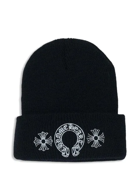 Chrome Hearts embroidered beanie hat
