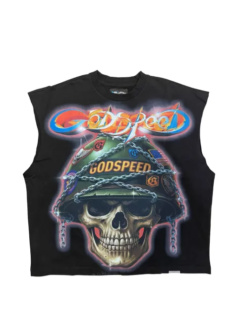 GODSPEED graphic-print sleeveless T-shirt