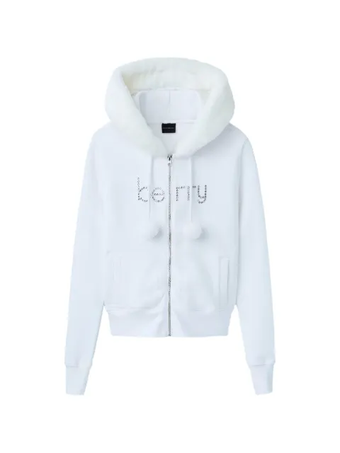GV Gallery Raspberry Hills pom-pom zip-up hoodie