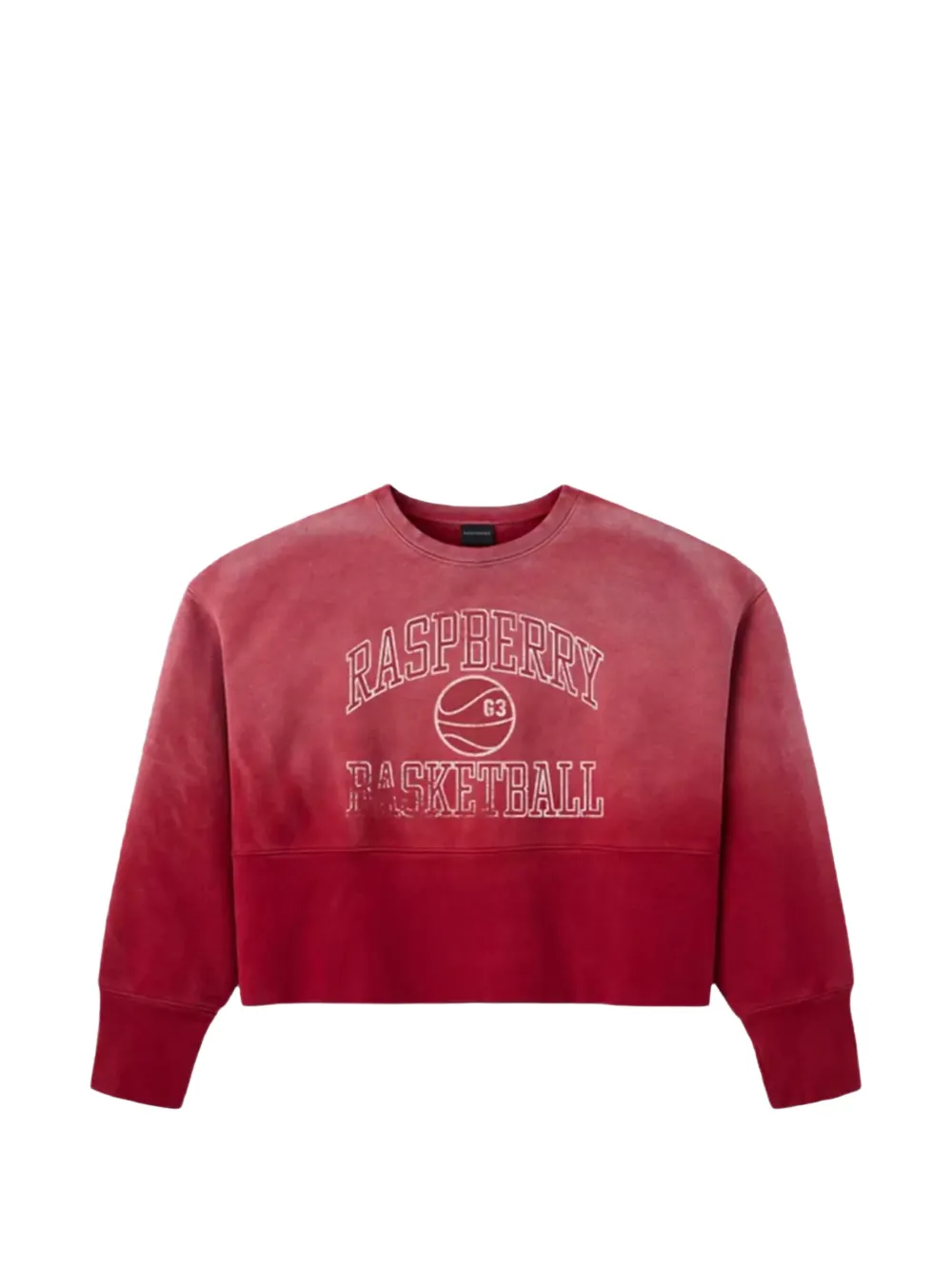 GV Gallery Cropped-Pullover mit grafischem Print - Rot
