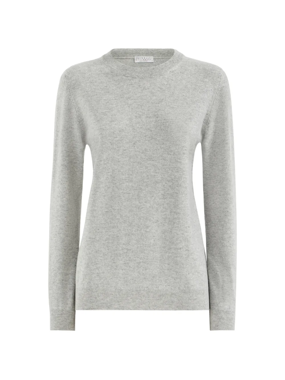 Brunello Cucinelli cashmere sweater with Monili - Grigio