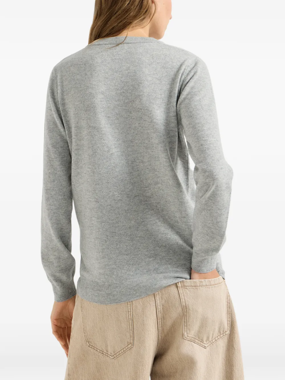 Brunello Cucinelli Kasjmier trui met monili Grijs