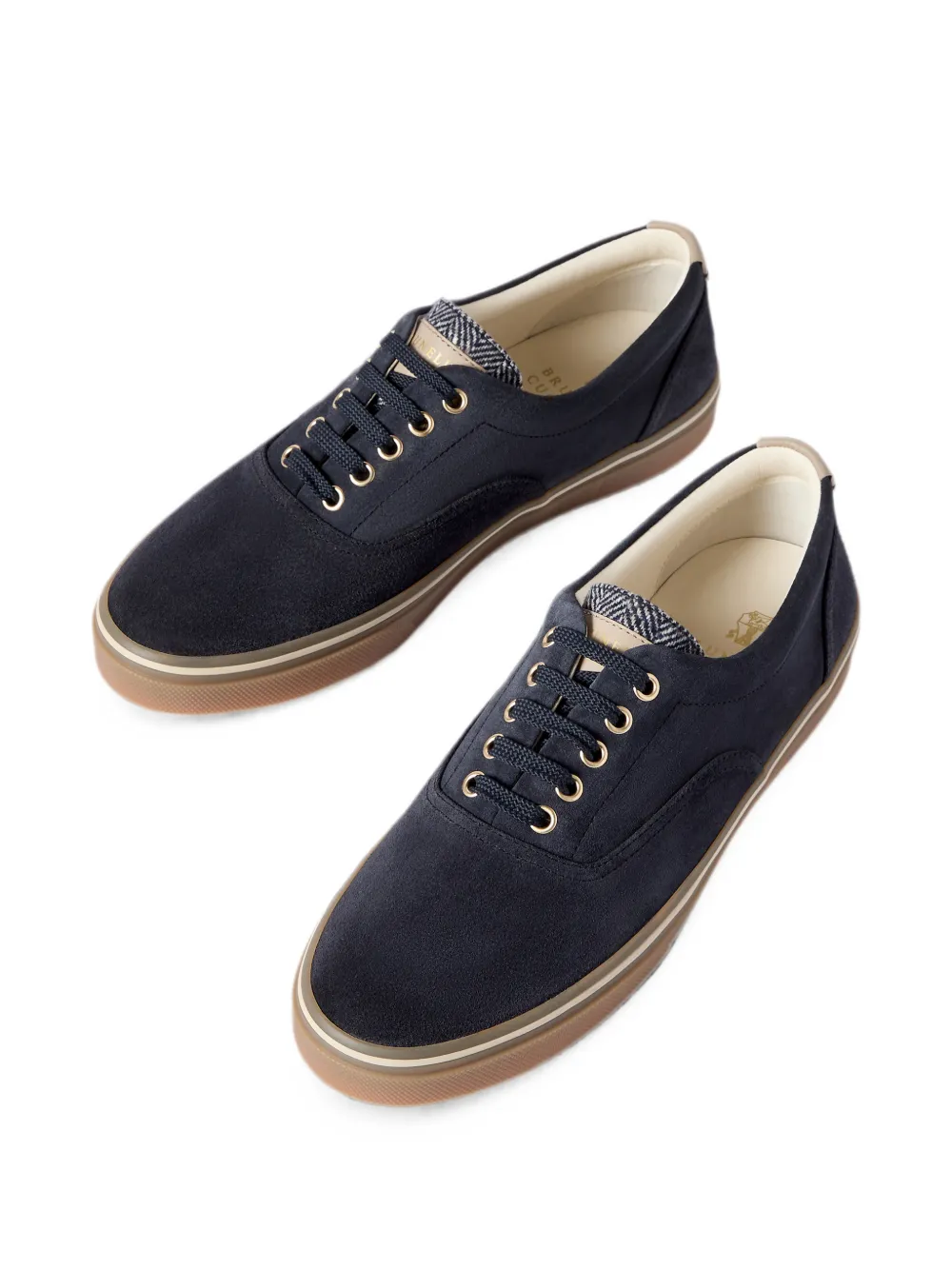Brunello Cucinelli Suède sneakers Blauw