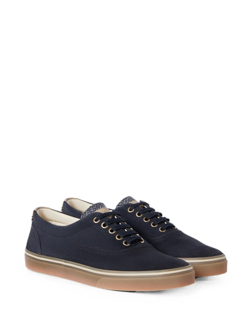 Brunello Cucinelli Suède sneakers Blauw