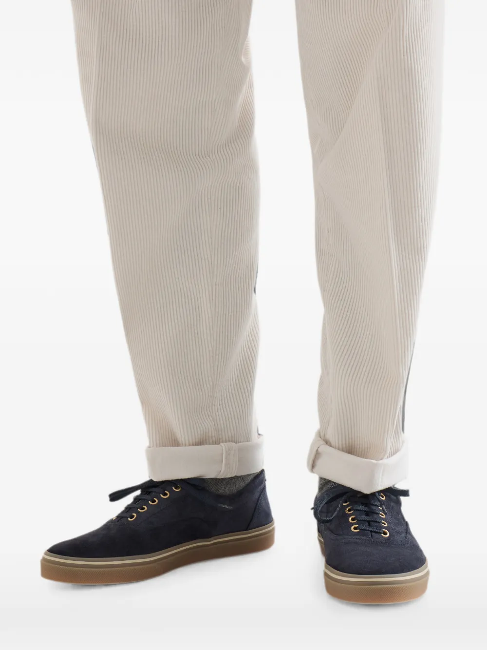 Brunello Cucinelli Suède sneakers Blauw