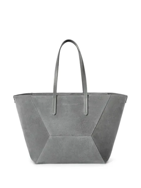 Brunello Cucinelli BC Duo bag in suede with Monili