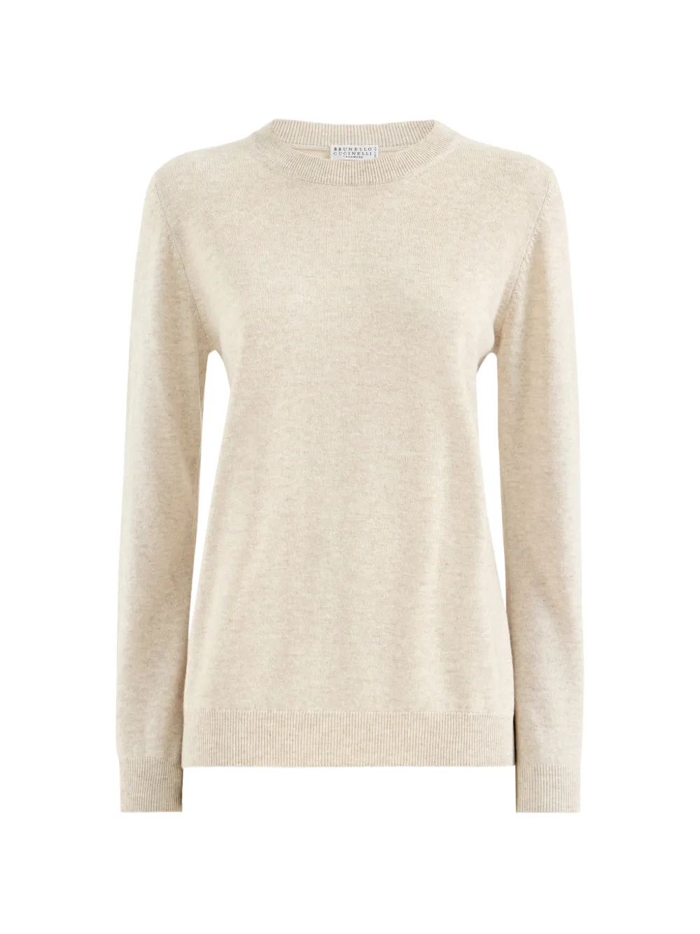 Brunello Cucinelli cashmere sweater with Monili - Toni neutri