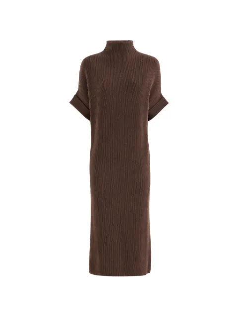 Brunello Cucinelli vestido de cachemira con cuello alto