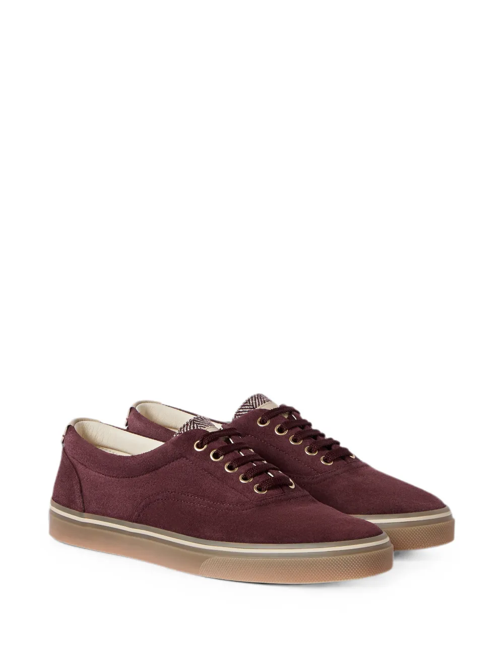 Brunello Cucinelli Suède sneakers Rood