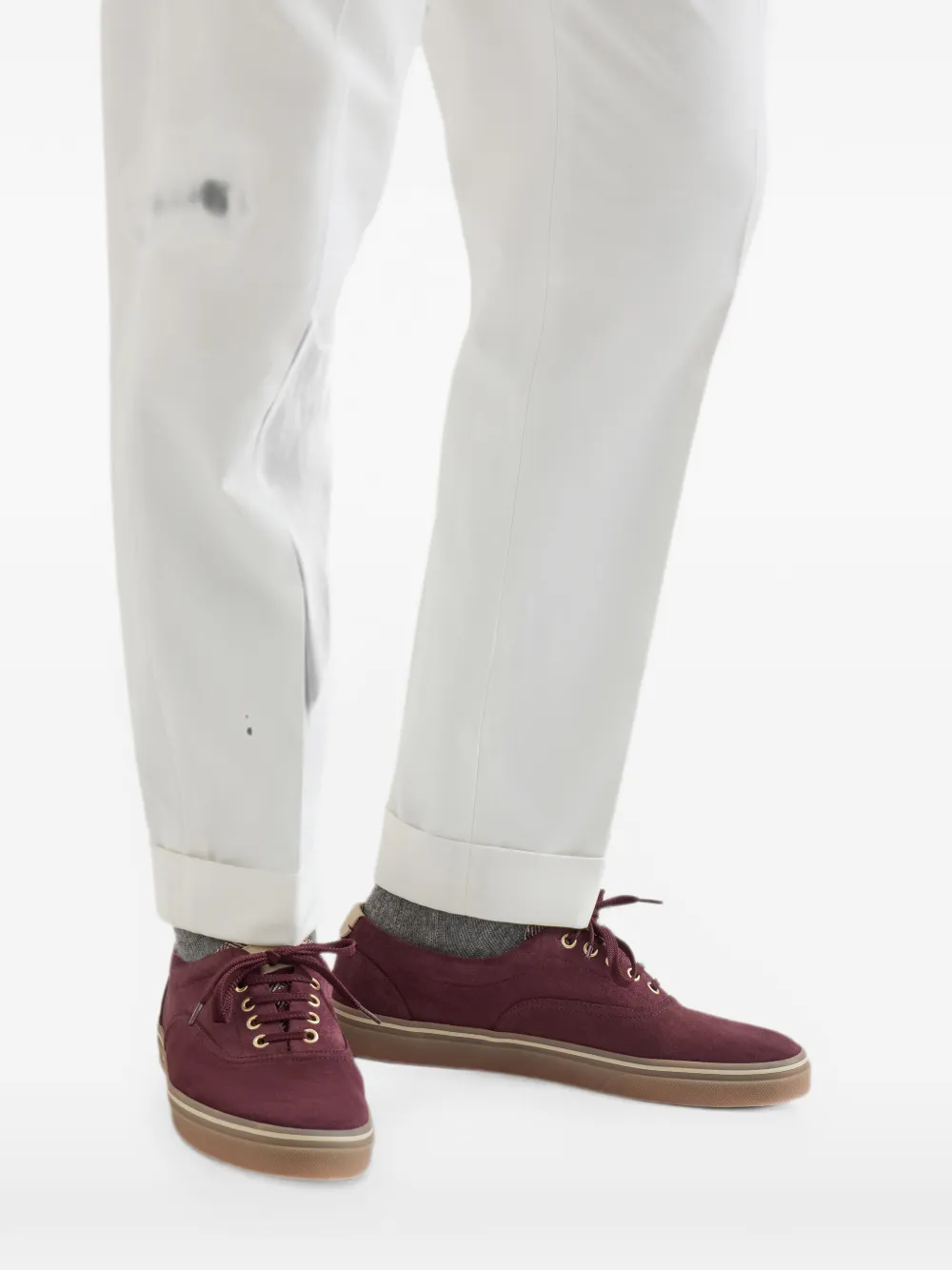 Brunello Cucinelli Suède sneakers Rood