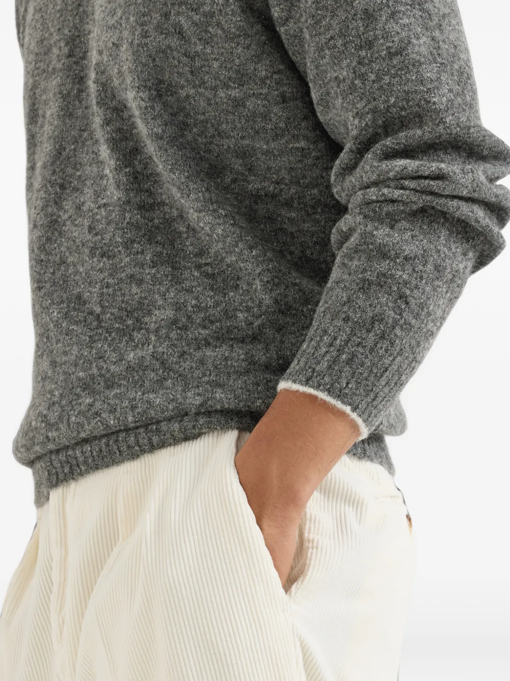 Brunello Cucinelli crew-neck sweater Grijs