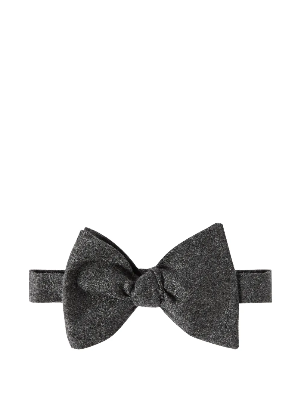 Brunello Cucinelli cashmere and silk lightweight flannel bow tie - Grigio